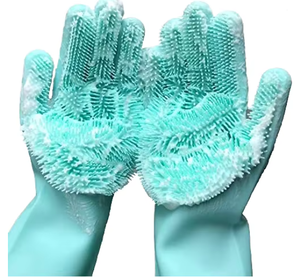 Gants de nettoyage en silicone à prix d'usine, gants de lavage de vaisselle en silicone, gants de nettoyage de vaisselle en silicone - Product Image 1
