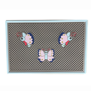 Çift katmanlı kedi çöp pedi sıçrama lateks kauçuk EVA kontrol kum kabı yıkayabilirsiniz ayak ovmak Eva düşmek çöp ped kedi temizlik malzemeleri - Product Image 6