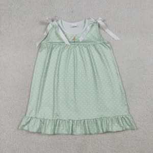 Vestido RTS Boutique de Pascua con Estampado Floral para Niñas Pequeñas, Estilo Informal, Sin Mangas, Mezcla de Algodón, ODM - Product Image 4