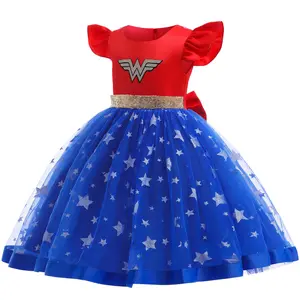 Enchanting Princess Dress Traje Patchwork Meninas Novas com Capa para Cosplay Flying Sleeves e Halloween