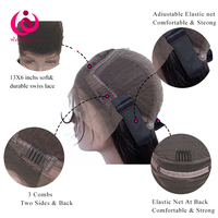 Perruque Frontale 13x6 Sans Colle en Dentelle HD Entière, Cheveux Indiens Vierges, Perruques de Cheveux Humains Vierges à Cuticules Alignées
