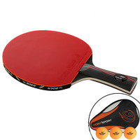 Raquette Double Face de Tennis de Table, réglable, à manches courtes, Ping-Pong, raquette