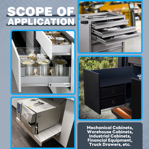 Aolisheng 51 מ "מ חובה כבדה נעילה מגלשות 68 ק" ג כדור נושא שקופיות צד הר - Product Image 4