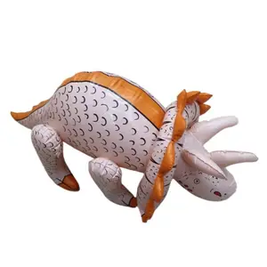 YongRong Fabrik Premium PVC Kinder aufblasbares Spielzeug Tier aufblasbares Spielzeug Triceratops PVC aufblasbares Spielzeug