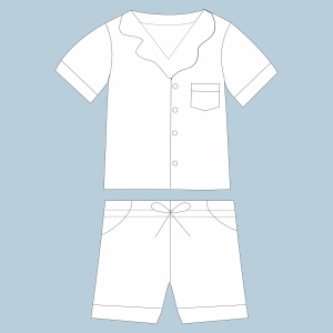 Ensemble personnalisé pour enfants, 2 pièces, hauts à manches longues et pantalons, tissu en bambou uni/imprimé, tricot, fermeture éclair, vêtements de nuit unisexes pour bébé, deux pièces - Product Image 3