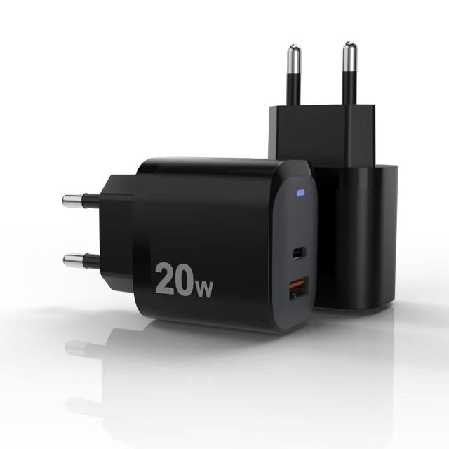 High Quality PD 20W Wall Charger Portable Travel Quick Charge QC3.0  EU/UK/US Plug Usb-c Pd Wall Charger for Mobile Phone