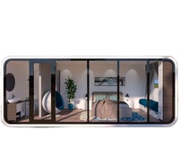 Produits phares : Maison conteneur modulaire préfabriquée pliable et extensible Apple Cabin Space Capsule, installation facile, hôtel extérieur