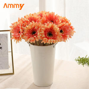 AM-AFF04 Ammy Flores para Decoración de Bodas, Flores Artificiales de Seda, <span class=keywords><strong>Gerberas</strong></span> Coloridas, Crisantemos, <span class=keywords><strong>Ramo</strong></span> de Flores Artificiales - Product Image 2