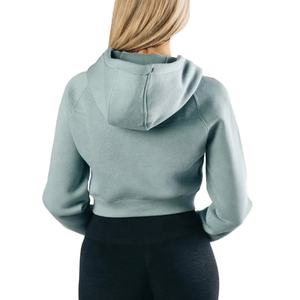 Vente en gros d'usine, sweat à capuche en polaire pour femmes, logo personnalisé, taille plus, vêtements de sport décontractés, sweat à capuche pour femmes - Product Image 5
