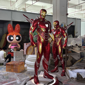 Venta de Fábrica: Estatuas de Personajes de TV y Cine de <span class=keywords><strong>Marvel</strong></span> Iron Man, Esculturas de Superhéroes de Fibra de Vidrio de Alta Calidad para Exhibición - Product Image 4