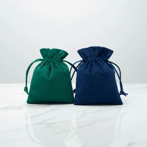Wholesale Logo Print Suede Luxury Gift <b>Drawstring</b> <b>Makeup</b> Pouch Dust <b>Bag</b> Soft Jewelry Perfume Bottle Package - Product Image 1
