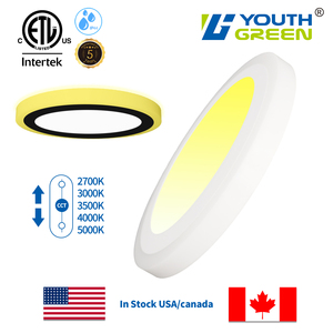 14 pulgadas 5CCT Dimmable 27W Panel de luz delgada Luz de <span class=keywords><strong>techo</strong></span> de montaje empotrado con 2000K 3000K RGB Luz nocturna para el mercado de Canadá y EE. UU. - Product Image 6