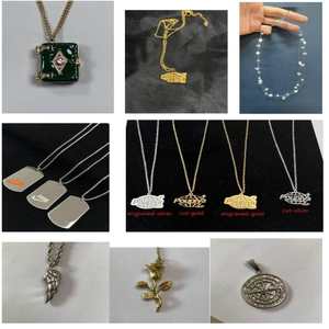 CAIOOCHE Bijoux fantaisie en acier inoxydable personnalisés, pendentifs DIY, colliers, bracelets, bijoux plaqués or 18 carats pour la fabrication de bijoux - Product Image 3