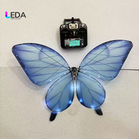 LEDA Accessoires de mariage Papillons décoratifs Papillons dynamiques simulés colorés Papillons télécommandés RC
