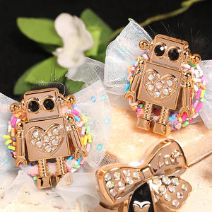 Perles en acrylique lâches pour robot DIY de l'industrie lourde, forme irrégulière, 31-58 mm, accessoires pour chaîne de téléphone portable et bijoux - Product Image 1