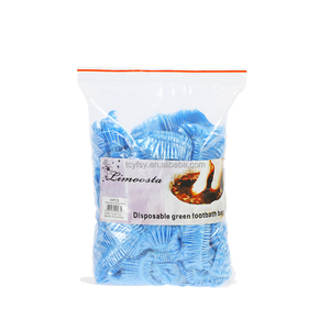 Bonnets de douche de Spa jetables réglables de haute qualité <span class=keywords><strong>couverture</strong></span> de cheveux de Salon étanche <span class=keywords><strong>couverture</strong></span> de bain transparente <span class=keywords><strong>en</strong></span> plastique PE pour adultes - Product Image 6