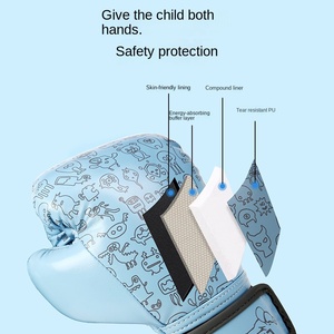 Gants de boxe Kang Rui 10oz pour jeunes Gants de boxe transfrontaliers Sanda pour enfants fabriqués par Kang Rui - Product Image 2