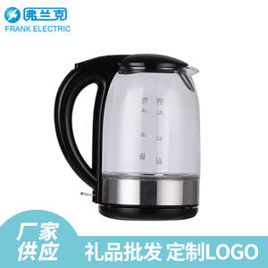 Nuevo hervidor eléctrico de 1.7L, vidrio transparente, apertura de tapa con un solo botón, apagado automático, para uso doméstico - Product Image 3