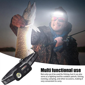 Waterproof Motion <b>Sensor</b> LED Headlamp USB Rechargeable Red White <b>Light</b> Outdoor Portable Head Flashlight for Camping Fishing - Product Image 4