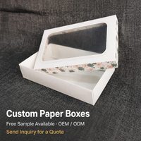 Individuell Bedruckte Kartonbox mit Klarsichtfenster Hochauflösender Druck Umweltfreundliches Recyclingmaterial Geschenk- und Einzelhandelsverpackung