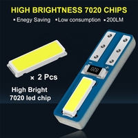 Hochwertige Anzeige lampe 2smd 7020 T5 LED W3W W1.2 W 73 74 Lampen zubehör Dekoration Armaturen brett Dash Side Car Interior Light