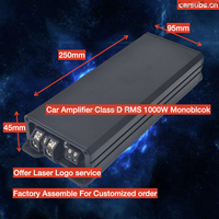 Amplificateur de subwoofer de voiture RMS 1000W 1 Ohm, amplificateur mono, crête 1200W, amplificateur de voiture de classe D, monobloc pour haut-parleurs de subwoofer de 8, 10, 12 pouces