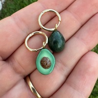 Vente en gros d'usine, certificat CE, pendentif en acier inoxydable mignon, conservation de la couleur sous vide, simulation de fruit 18K