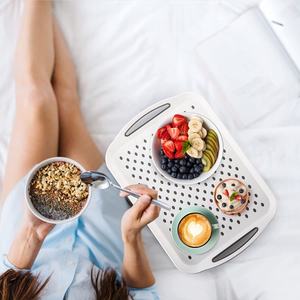 Anti-Slip Food Serving <strong>Tray</strong> with Handles <strong>Lap</strong> <strong>Dinner</strong> <strong>Trays</strong> Food <strong>Tray</strong> - Product Image 4