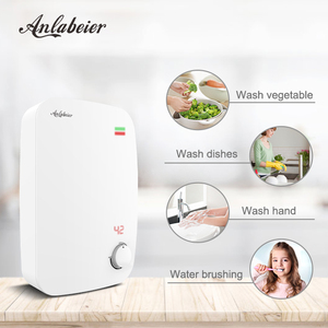 220V 3500W-5500W Electric Hot Water Heater <b>Shower</b> On Demand Hot Water Steppless Knob <b>Control</b> Adjust Temperature - Product Image 4