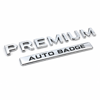 Emblème de voiture personnalisé en plastique ABS chromé 3D, autocollant de badge automobile personnalisé avec adhésif 3M pour la décoration extérieure du coffre