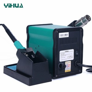 Yihua 898bd + 220V 2 trong 1 hiển thị kỹ thuật số điện hàn sắt + không khí nóng nhiệt Súng SMD rework hàn Desoldering trạm - Product Image 6