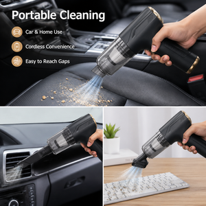 6000Pa Cordless Handheld <b>Vacuum</b> Cleaner 50W <b>Portable</b> Car <b>Vacuum</b> Air Duster Blower Inflator Type C Rechargeable Compact OEM ODM - Product Image 3