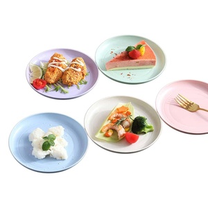 Platos Desechables de Plástico Elegantes <span class=keywords><strong>para</strong></span> Fiesta de Cumpleaños, Diseño Festoneado, Juego de Vajilla de Plástico Rosa Dorado - Product Image 3