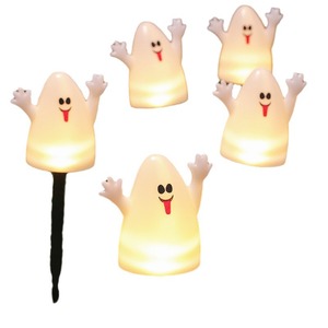 DAMAI Halloween Pumpkin Pathway Lights Orange Lantern Stake String Lights for Outdoor Halloween DecorationsYard Display Party - Product Image 3