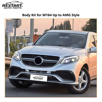 Kit carrosserie de conversion pour ML 164 05-12, mise à niveau vers le style AMG GLE W166, avec pare-chocs avant et arrière, diffuseur, jupes latérales et calandre