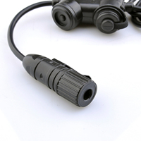 ZTAC SILYNX CLARUS Push to Talk Double Bouton Over-Ear Mini Casque Tactique avec Design IPX-6 Étanche