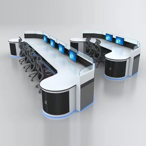 Venta al por mayor de consola de centro de mando de escritorio de acero ergonómico, consola de centro de mando <span class=keywords><strong>comercial</strong></span>, consola de lujo con luz LED - Product Image 4