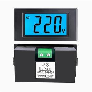 D69-120 Vôn kế với màu xanh lá cây/Màu xanh Backlit và Cover quay lại AC 80-500V LCD hiển thị kỹ thuật số điện áp Meter - Product Image 3