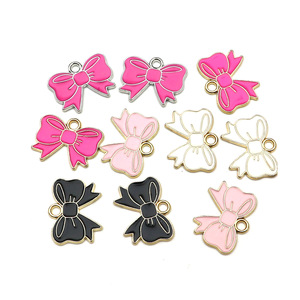 <b>Cute</b> Bowknot Charms Zinc Alloy DIY Jewelry Accessories For Women Gift Pendant Keychain <b>Bracelet</b> Making - Product Image 2