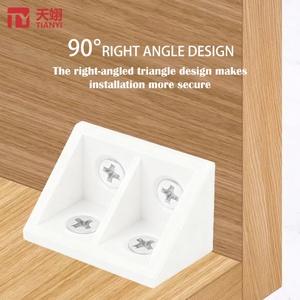 Soporte Moderno para Estantes de Muebles de ABS, Soporte de Esquina y Conector para Cocina, Dormitorio y Hotel - Product Image 3