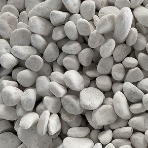 Competitive price beautiful color polished snow white pebble <b>stone</b> for decoration home garden Vietnam - Product Image 1