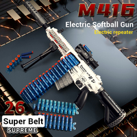 Pistola de Juguete Eléctrica Creativa M416 para Niños, Largo Alcance, Balas de Espuma y ABS, Nuevo Material Plástico para Niños