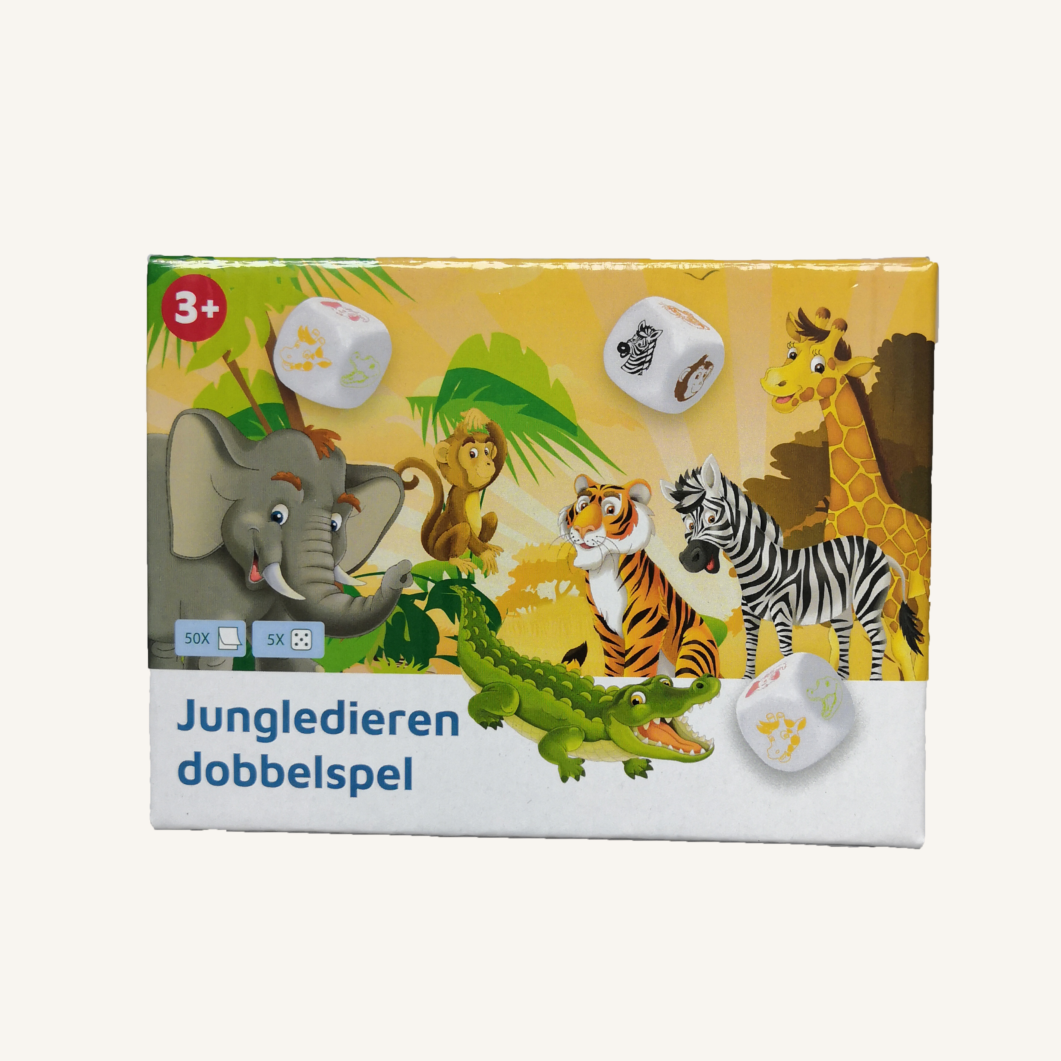 Playroom Entertainment Jungle animals Family Dice Game set