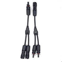 Adaptateur de panneau solaire photovoltaïque de type Y à trois voies pour MC4, connecteur mâle-femelle en cuivre, longueur personnalisée, du fabricant Abongl