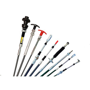 Controladores de Eje Flexible de Acero Inoxidable para Autobuses, Camiones y Autocares con Diseño Push-Pull en Gris, Negro, Rojo y Verde - Product Image 1
