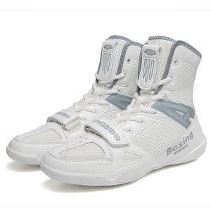 Botas de Boxeo Antideslizantes Profesionales para Hombre, OEM/ODM al por Mayor, Color Personalizado, Malla, Entrenamiento de Fisicoculturismo, Deporte de Interior, Zapatos de Lucha Libre - Product Image 3