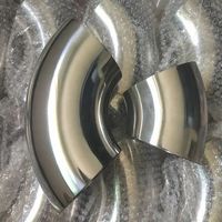 Coude soudé à 90 degrés et à 45 degrés en acier inoxydable 304/316L, surface lisse, norme ISO, utilisation en irrigation agricole, taille 3/4''-8''