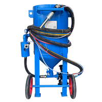 Petite machine de sablage manuelle mobile haute pression à double usage sec et humide pour l'élimination de la rouille, le polissage et la rénovation extérieure