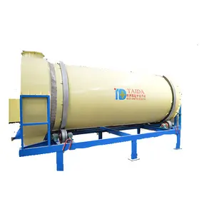 Newest Mineral Powder Sand Fluorite Feldspar Gypsum Limestone Powder Ore Slag Three Pass Cylinder Dryer Drying Machine