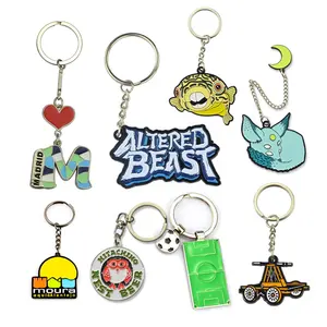 No Minimum Design Your Logo Enamel Keychains In Bulk Custom Metal Japanese Anime Keychain